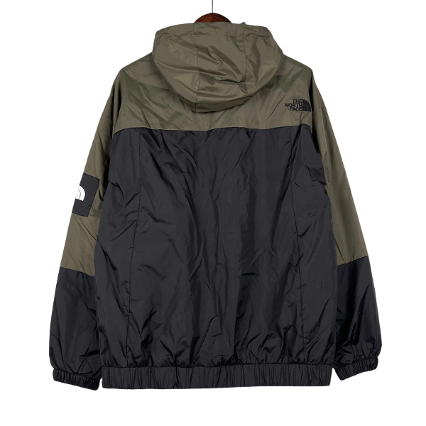 The North Face Green and Black Windbreaker Jacket