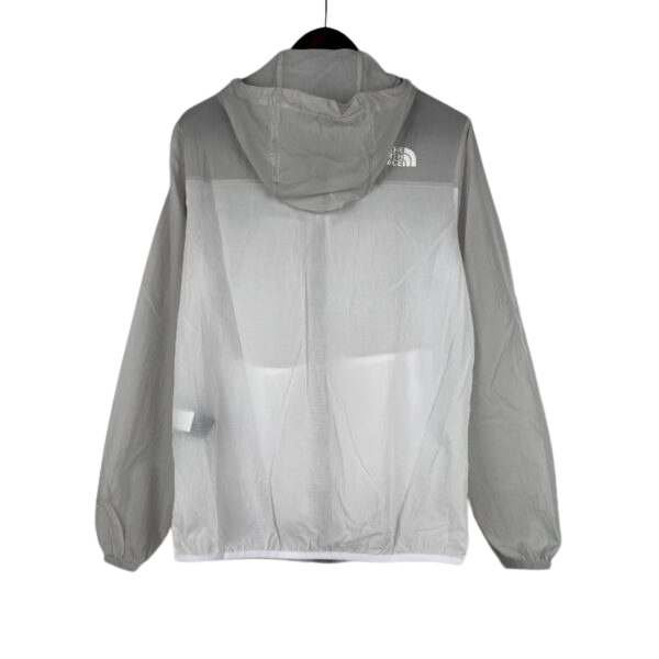 The North Face White Grey Windbreaker Jacket