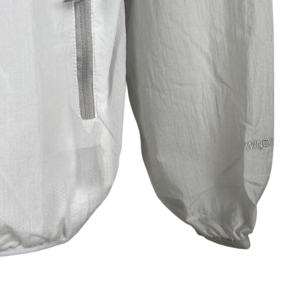 The North Face White Grey Windbreaker Jacket