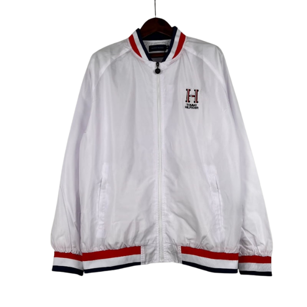 Tommy Hilfiger White Windbreaker Jacket