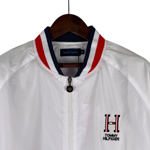 Tommy Hilfiger White Windbreaker Jacket