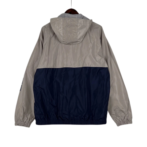 Tommy Hilfiger Grey and Blue Windbreaker Jacket