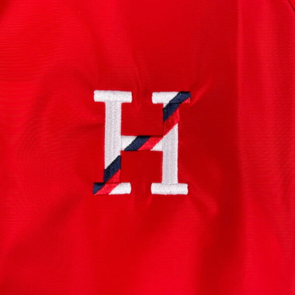 Tommy Hilfiger Red and White Windbreaker Jacket