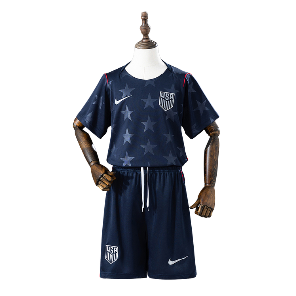 USA Nike 2026 Away Kids Version Football T-Shirt + Shorts Kit