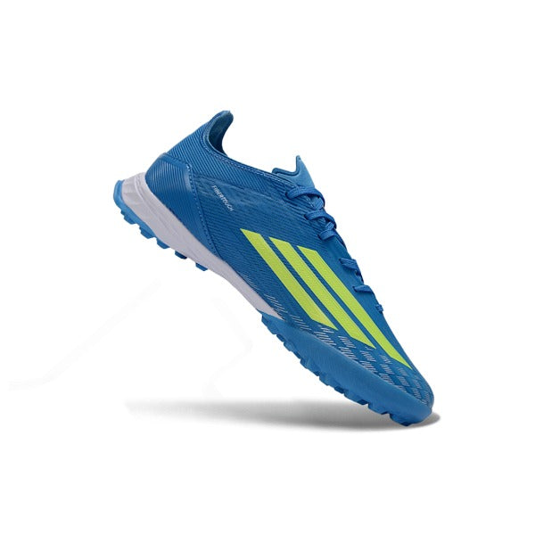 Adidas F50 Blue and Green Pack Turf TF Kids Football Boot