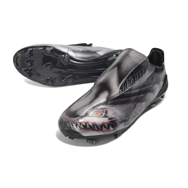 Adidas F50 Elite Black and Gray Firm Ground FG Football Boot
