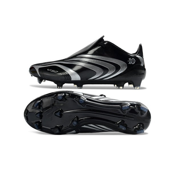 Adidas F50 Elite Black and Silver Firm Ground FG Football Boot