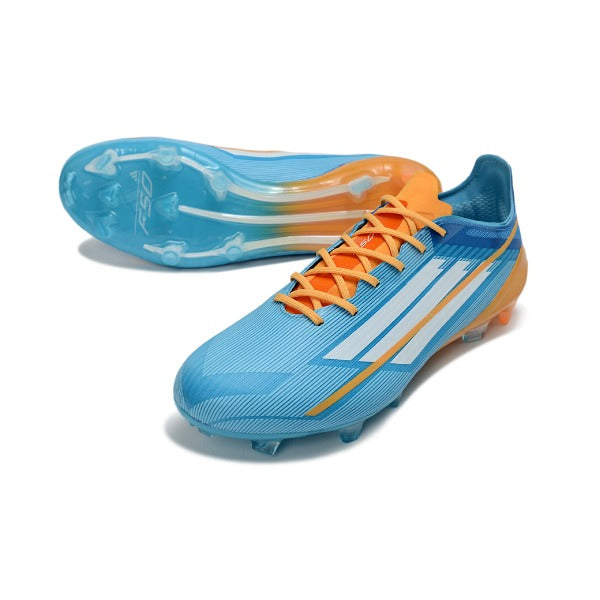 Adidas F50 Elite Blue, Oange and White Firm Ground FG Football Boot