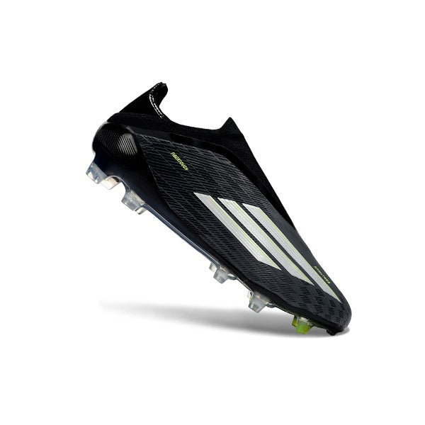 Adidas F50 Elite Laceless Black and White Firm Ground FG Football Boot