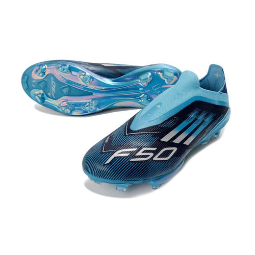 Adidas F50+ Elite Laceless Blue and Black FG