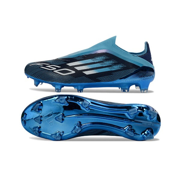 Adidas F50 Elite Laceless Blue and Black FG