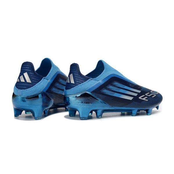Adidas F50 Elite Laceless Blue and Black  Firm Ground FG Kids Football Boot