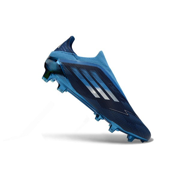Adidas F50 Elite Laceless Blue and Black  Firm Ground FG Kids Football Boot