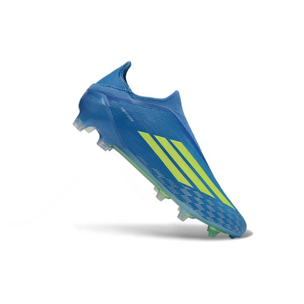 Adidas F50 Elite Laceless Blue and Green Kids Firm Ground FG Football Boot