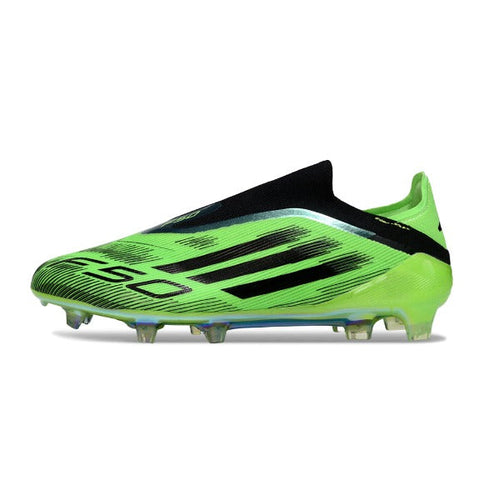 Adidas F50 Elite Laceless Green and Black FG