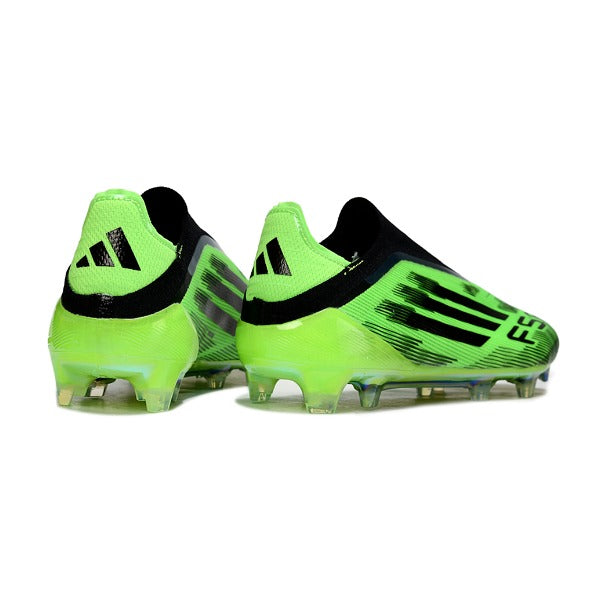 Adidas F50 Elite Laceless Green and Black FG