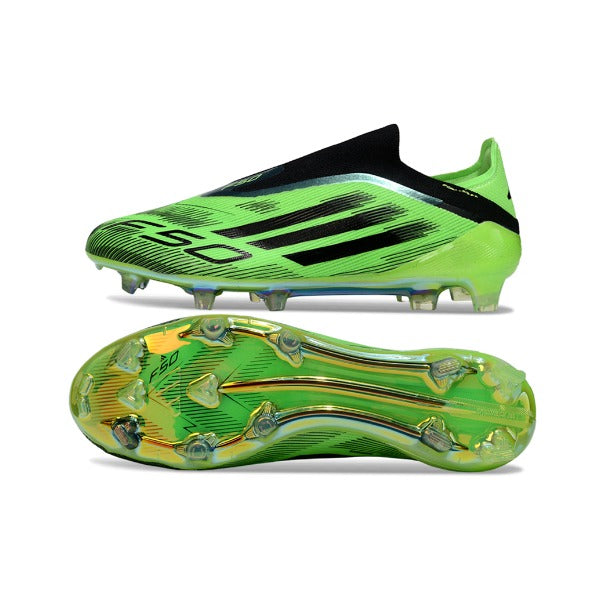 Adidas F50 Elite Laceless Green and Black FG