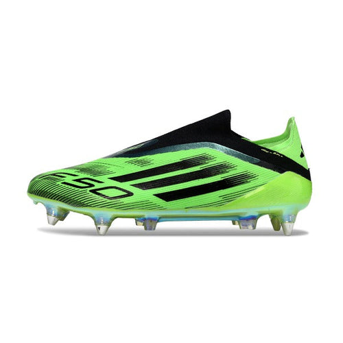 Adidas F50 Elite Laceless Green and Black SG