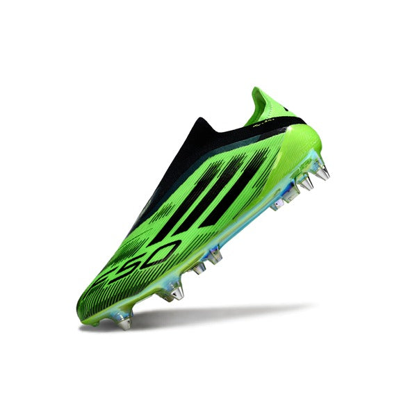 Adidas F50 Elite Laceless Green and Black SG