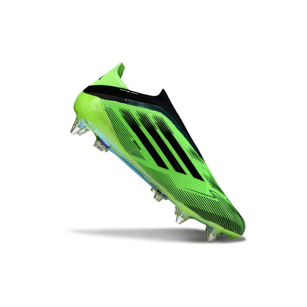 Adidas F50 Elite Laceless Green and Black SG