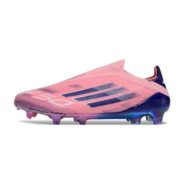 Adidas F50 Elite Laceless Pink and Purple Firm Ground FG Football Boot