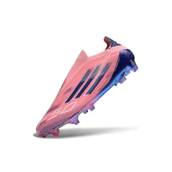Adidas F50 Elite Laceless Pink and Purple Firm Ground FG Football Boot