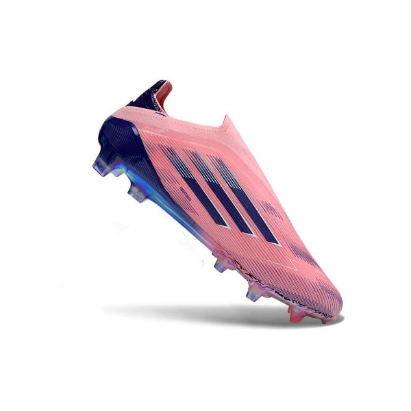 Adidas F50 Elite Laceless Pink and Purple Firm Ground FG Football Boot