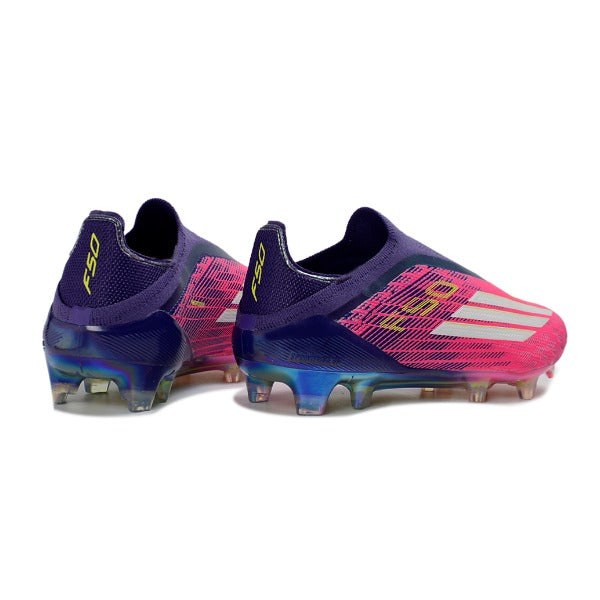 Adidas F50 Elite Laceless Pink, Purple and White FG