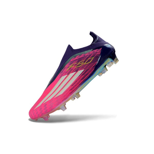 Adidas F50 Elite Laceless Pink, Purple and White FG