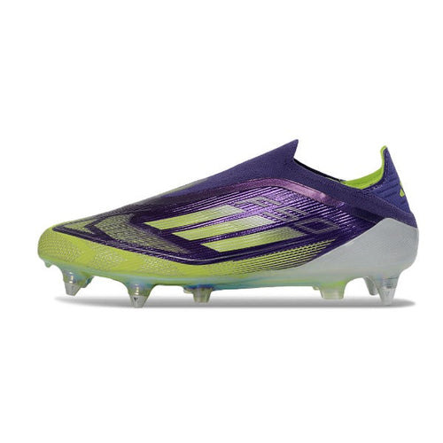 Adidas F50 Elite Laceless Purple and Green SG