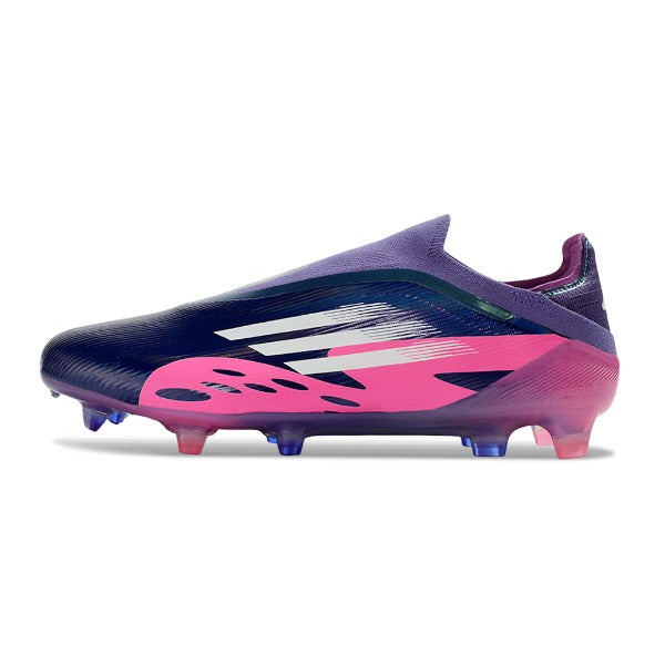 Adidas F50 Elite Laceless Purple and Pink Firm Ground FG Football Boot