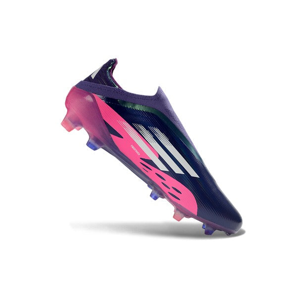 Adidas F50 Elite Laceless Purple and Pink Firm Ground FG Football Boot