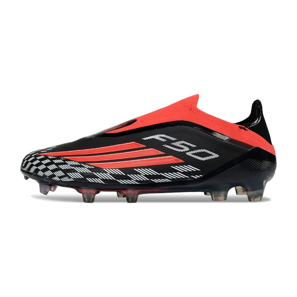 Adidas F50 Elite Laceless Red, Black and White Firm Ground FG Football Boot