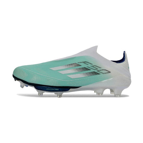 Adidas F50+ Elite Laceless Silver and White FG