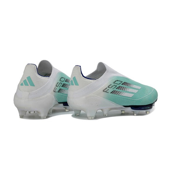 Adidas F50+ Elite Laceless Silver and White FG