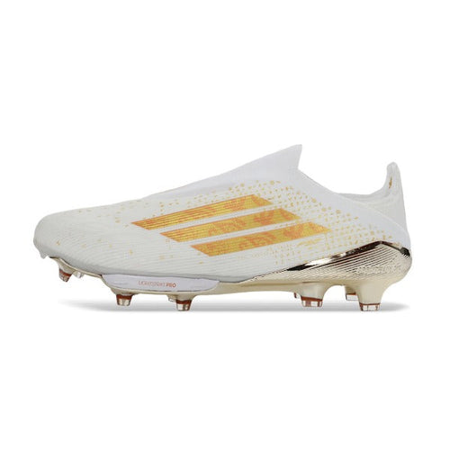 Adidas F50+ Elite Laceless White and Golden FG