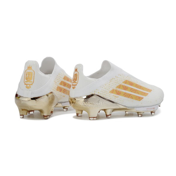Adidas F50+ Elite Laceless White and Golden FG