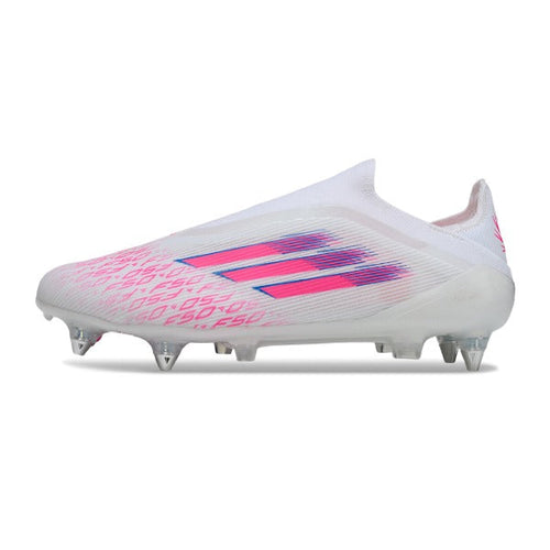 Adidas F50 Elite Laceless White and Pink SG