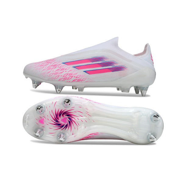 Adidas F50 Elite Laceless White and Pink SG
