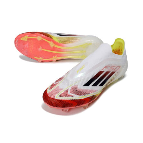 Adidas F50 Elite Laceless White and Red FG