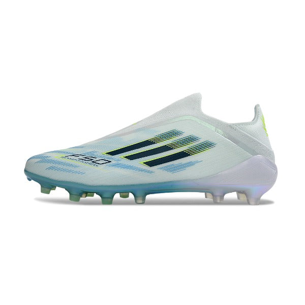 Adidas F50 Elite Laceless White Firm Ground FG Kids Football Boot
