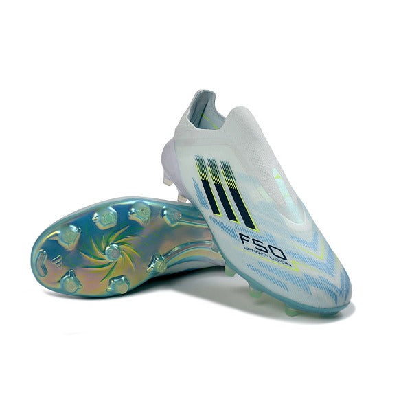 Adidas F50 Elite Laceless White Firm Ground FG Kids Football Boot