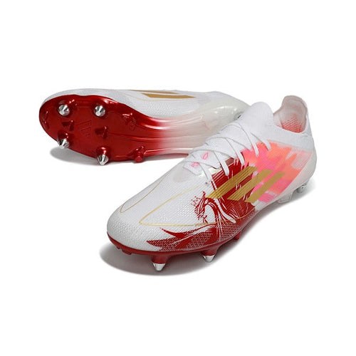 Adidas F50 Elite Laceless White, Golden and Red SG