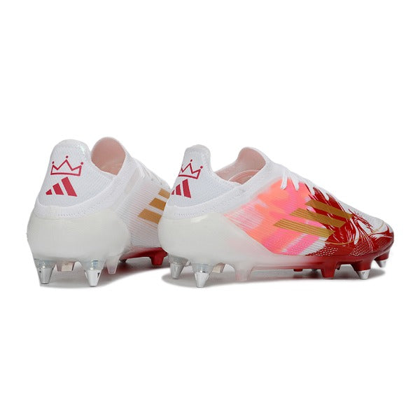 Adidas F50 Elite Laceless White, Golden and Red SG