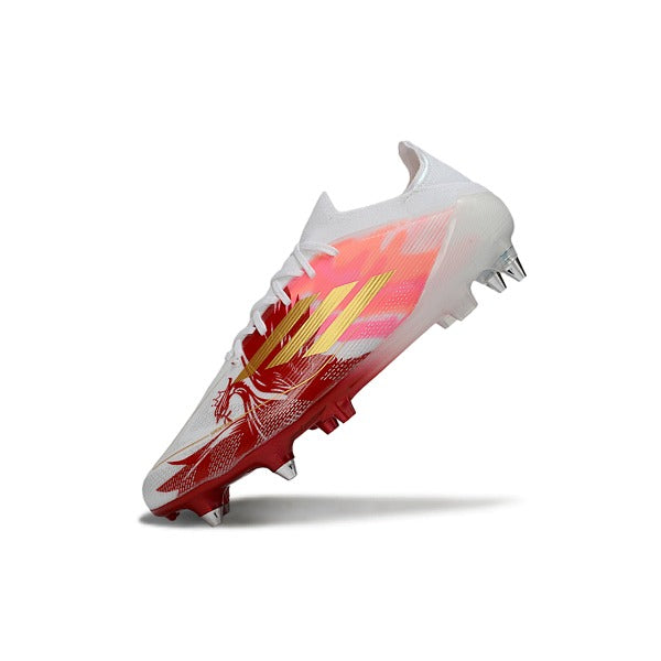 Adidas F50 Elite Laceless White, Golden and Red SG