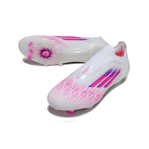 Adidas F50 Elite Laceless White, Pink and Purple FG