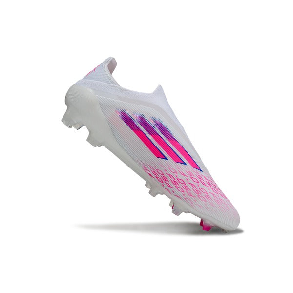 Adidas F50 Elite Laceless White, Pink and Purple FG