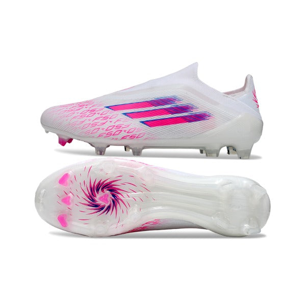 Adidas F50 Elite Laceless White, Pink and Purple FG
