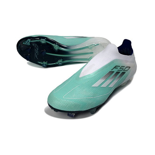 Adidas F50 Elite Laceless White Red and Green FG