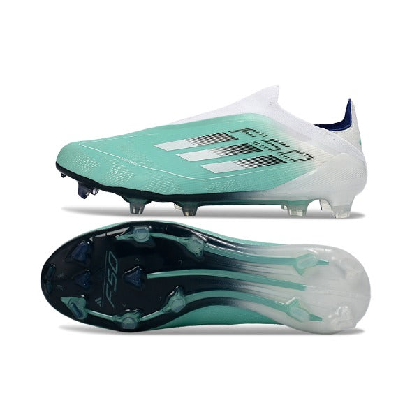 Adidas F50 Elite Laceless White Red and Green FG